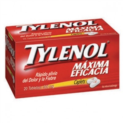 TYLENOL CAPLETS 500 MG C/20 TABS 