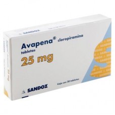  AVAPENA 25 MG C/20 GRAG	 