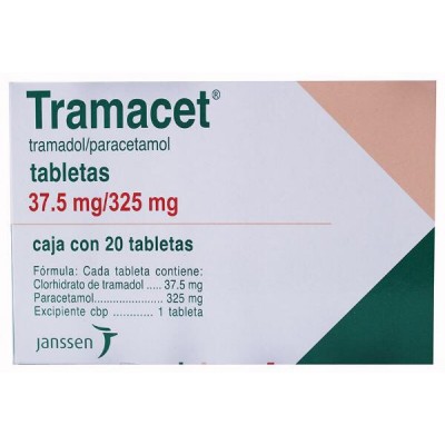  TRAMACET 37.5MG/325 MG C/20 TABS	 