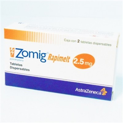 ZOMIG RAPIMELT 2.5 MG C/2 TABS