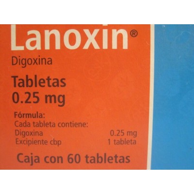  LANOXIN 0.25 MG C/60 TABS	 