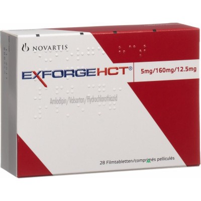 EXFORGE HCT 5/160/12.5 MG C/28 TABS