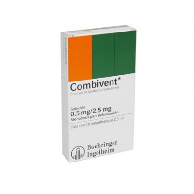  COMBIVENT 0.5/2.5 ML C/10 AMP	 