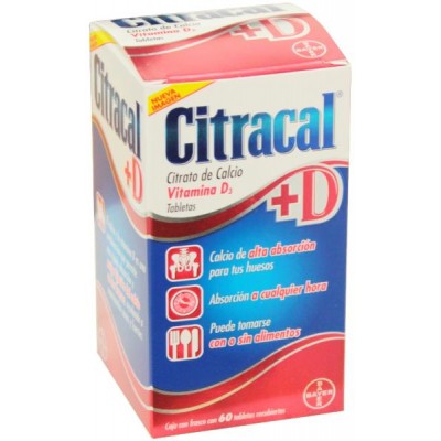 CITRACAL + D  C/60 TABS	 