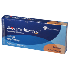 AVANDAMET 4 MG/ 500 MG C/14 TABS