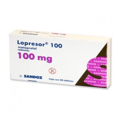  LOPRESOR 100 MG C/20 GRAG	 