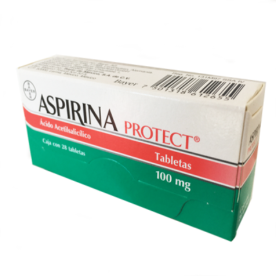 ASPIRINA PROTEC 100 MG C/28 TABLETAS