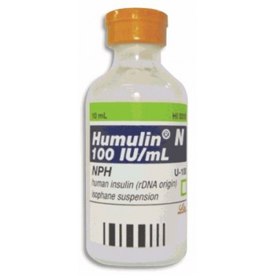  HUMULIN R FCO AMP C/10 ML 100 UI/ML	 