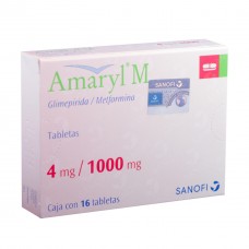 AMARYL-M 4 MG/1000 MG C/16 TABS