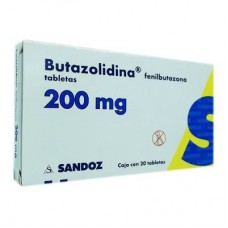 BUTAZOLIDINA 200 MG C/20 TABS