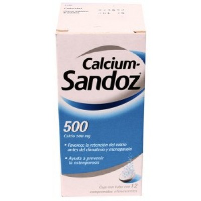 CALCIUM-SANDOZ 500 MG C/12 TABS EFEV