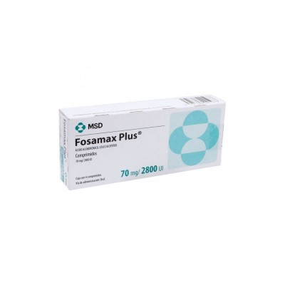 FOSAMAX PLUS 70MG/2800 UI C/4 COMP