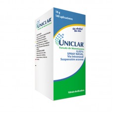UNICLAR SPRAY NASAL 140 NEB C/18 GRS