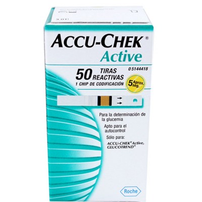  TIRAS REAC ACCU-CHEK ACTIVE C/50 ***	 