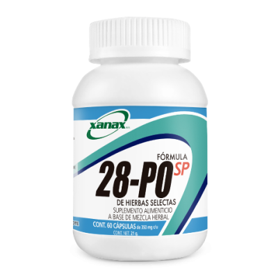 Próstata 28-PO Frasco C/60 Caps C/350 mg C/U Cont. Neto 21Grs 