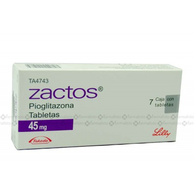 ZACTOS 45 MG C/7 TABS	 